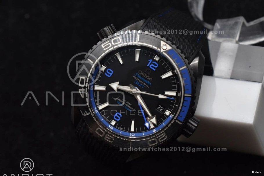 Planet Black Strap VSF Deep Ocean Real Nylon Best Black Blue Clone 45.5mm Ceramic A8906 1:1 Edition Super on 1108